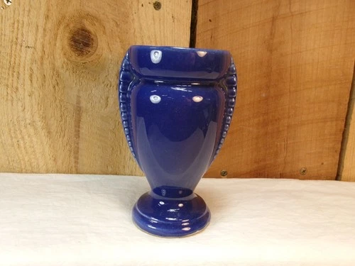 Vintage Shawnee USA Pottery Small Cobalt Blue Urn Vase