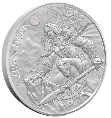 2022 1 Oz Silver 1 Clay South Korea ZI:SIN TIGRIS Coin.