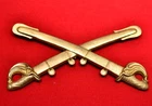 SALE!! NONE FINER CIVIL WAR UNION/CSA CAVALRY HAT BRASS INSIGNIA 3.5" ORIG MOLD