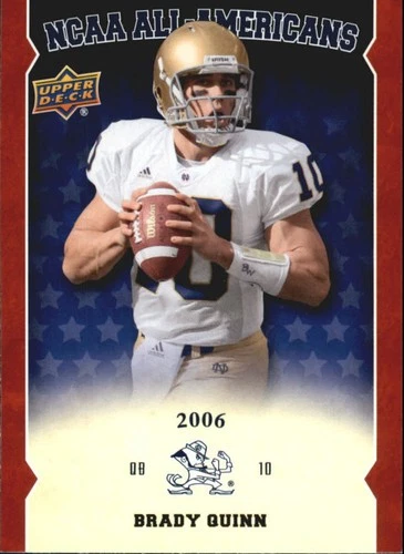 2013 Upper Deck Notre Dame All Americans #AABQ Brady Quinn - FB