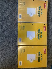 Staples Filler Paper 8x10.5  College Ruled Lot of 3 packets