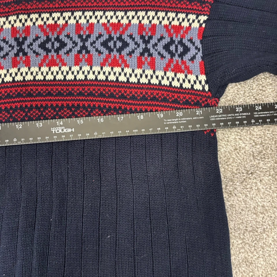 Suéter tejido vintage Dockers para hombre manga larga cuello redondo años 90 Y2K Foto 4 de 4