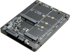 2 in 1 Combo M.2 NGFF B-Key  Msata SSD to SATA 3.0 Adapter Converter Case Enclo