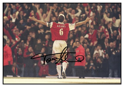 12446. Tony Adams Signed Pictures (A4 Prints) Arsenal England Portsmouth etc.