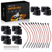 Ignition Coil Spark Plug Wire Pack For Mercedes C280 C43 Amg Clk320 1998-2005