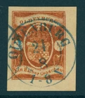 Oldenburg Mi. No. 11 b centrally stamped tested luxury sheet corner
