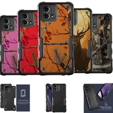 For [Moto G Power 5G (2025)][DUAL TACTICAL][Hybrid Two Piece Case] Camo