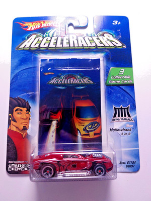 Hot Wheels Acceleracers Metal Maniacs Hollowback US Card Rough Tampo Variation