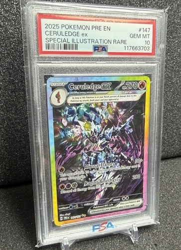 Ceruledge EX *PSA 10* Special Illustration Rare *Prismatic Evolutions* #147