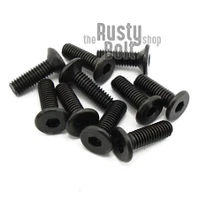 M3 x 14mm, Socket Flat Head Screws, 10.9 Steel, Black