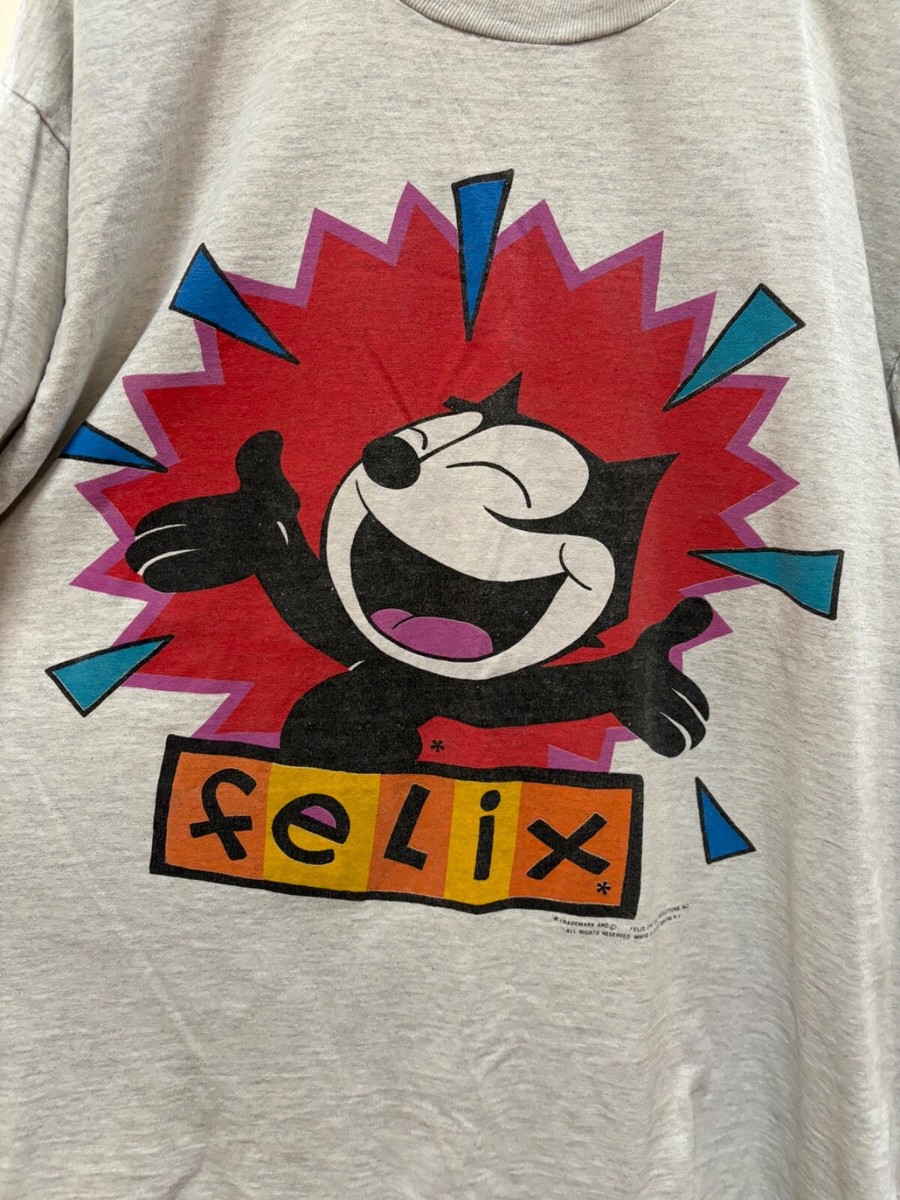 Vintage Felix the Cat Tee XL Single Stitch 90s Tultex | eBay