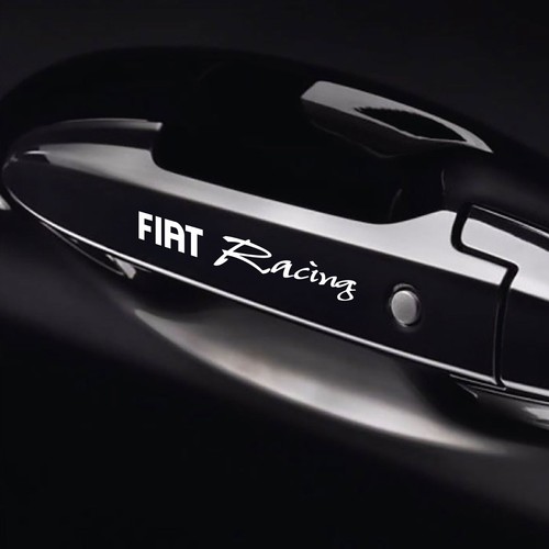 8 PZ Adesivi Replica Decals Pinze Freni Compatibili per Fiat Tuning Auto 01 - Imagen 4 de 8