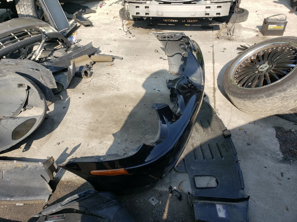  1999 01 02 2003 2004 JAGUAR S-TYPE S-TYPE R STR SUPERCHARGE FRONT BUMPER BLACK - Image 2 of 4