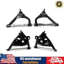 Front Upper Lower Control Arms With 73-87 Ball Joints For Chevy C10 1963 - 1972