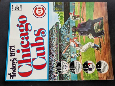 1971 Dell Today's Baseball Stamps Album - Chicago Cubs Complete Panels EXNM