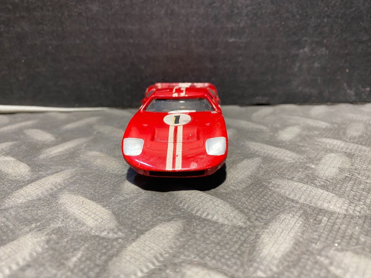 VINTAGE PLASTIC FORD GT 40 RACE CAR #1 RED PLASTIC BUILT KIT | eBay