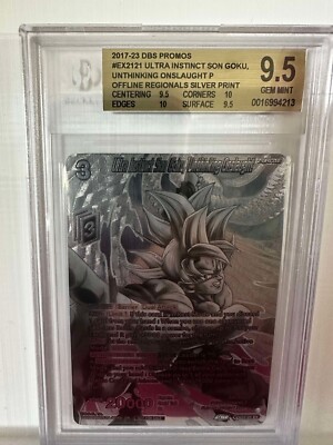 BGS 9.5 - Ultra Instinct Son Goku, Unthinking Onslaught #EX21-21 Silver Foil PR