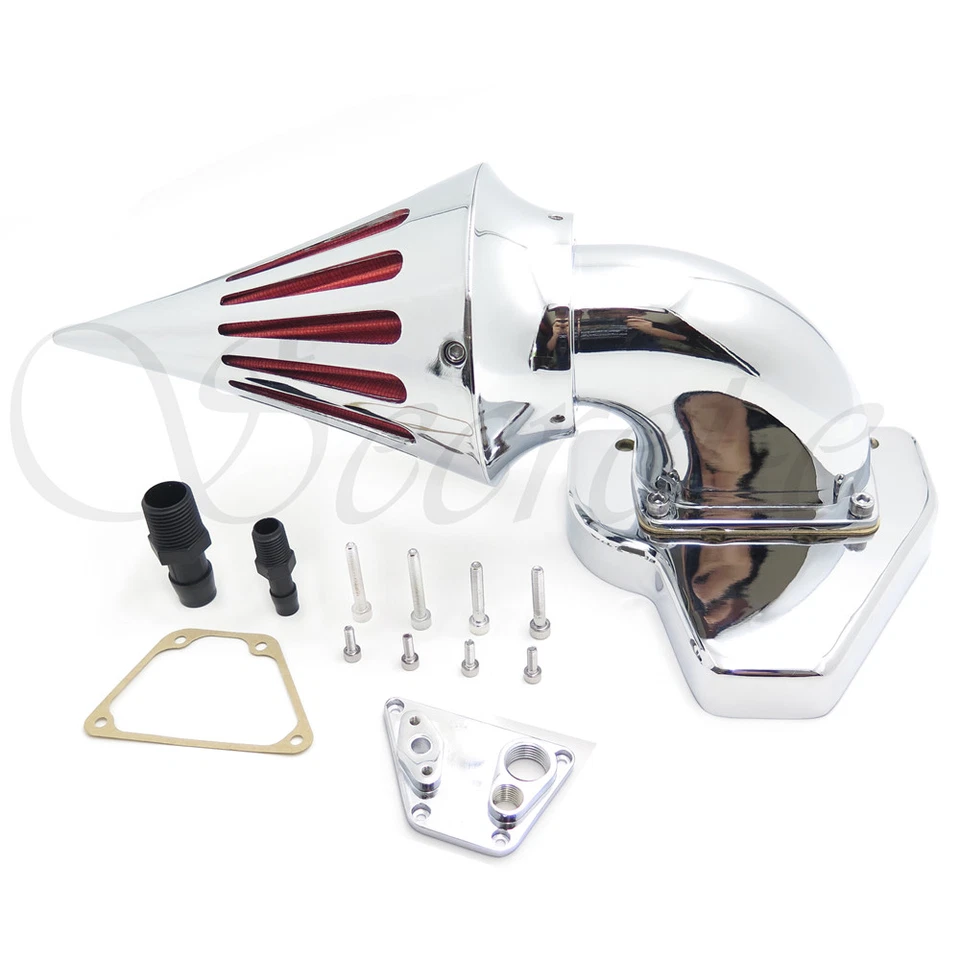 New Intake Spike Air Cleaner Kits For 2002-2009 Honda Vtx 1800 R S C N F Chrome - Image 4 of 4