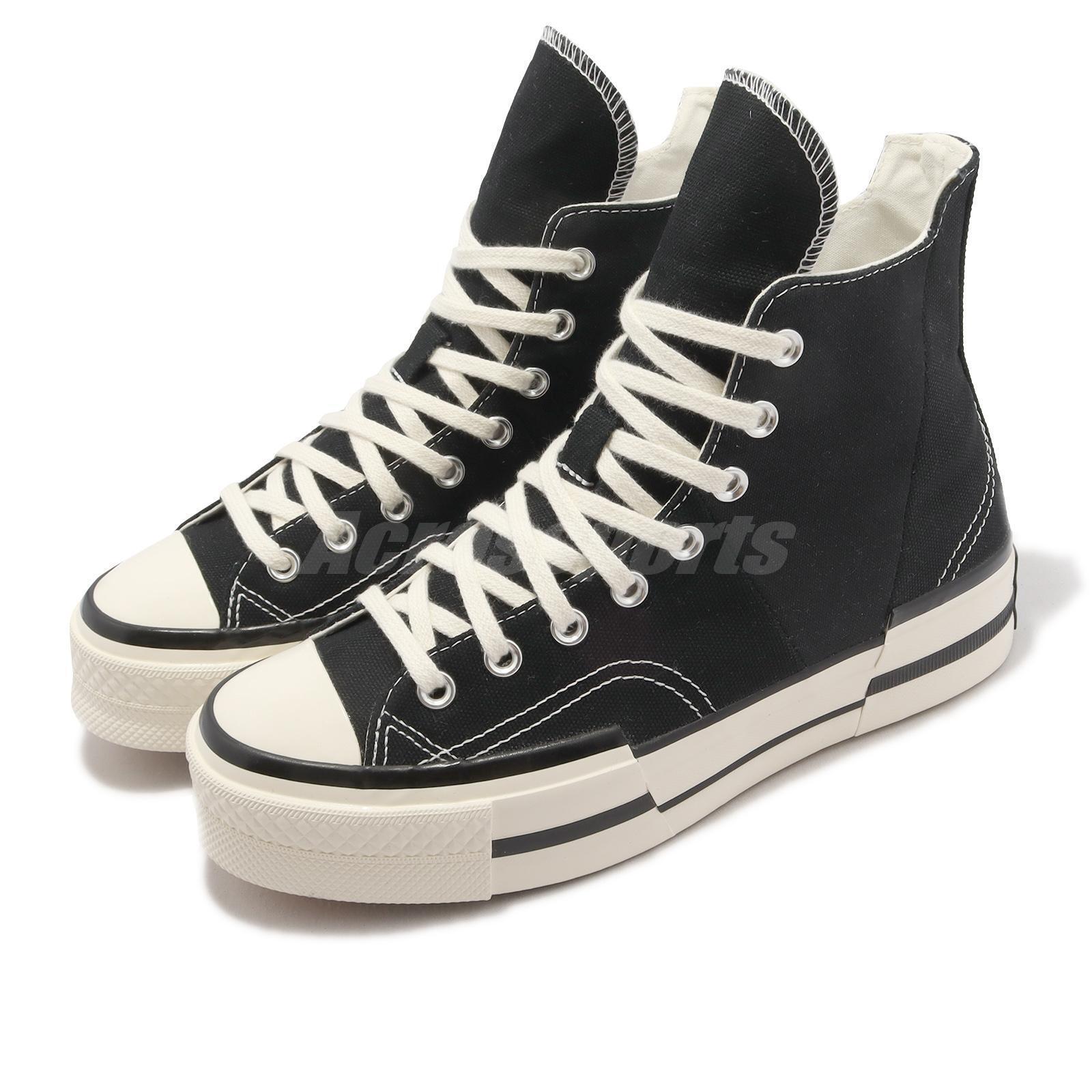 Converse Chuck 70 Plus Black White Men Unisex Casual Platform Shoes A00916C