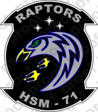 STICKER USN HSM 71 RAPTORS