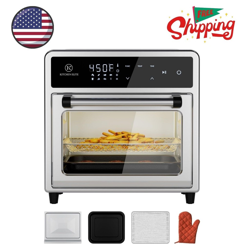 10-in-1 Air Fryer Toaster Oven Combo 12.6QT Compact Countertop Oven