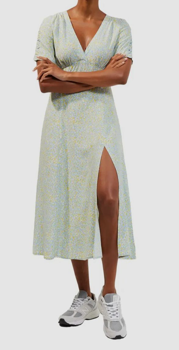 $148 French Connection Women's Green Stacie Floral Print Midi Dress Size US 4 | eBay $148 French Connection Women's Green Stacie Floral Print Midi Dress Size US 4 | eBay