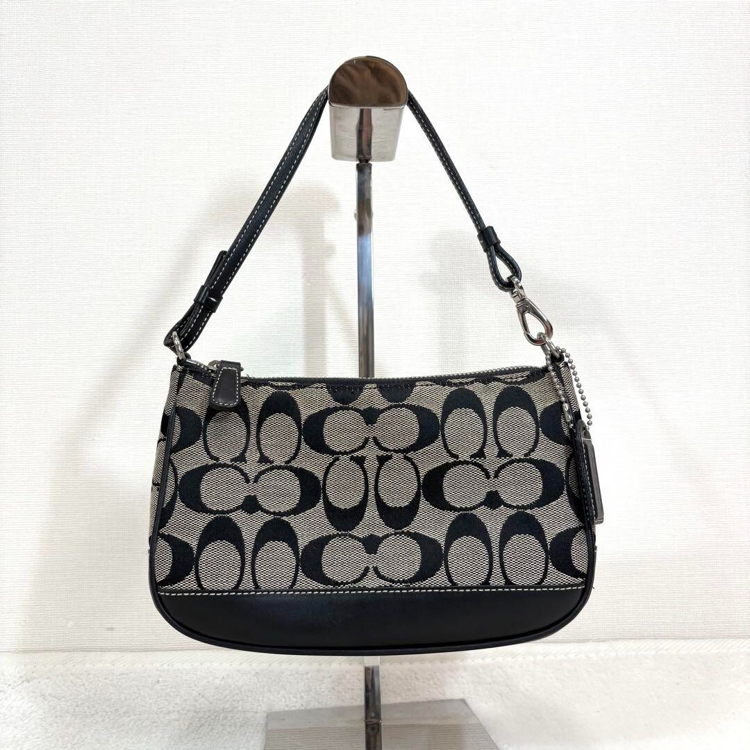 バッグ Vintage Coach Signature Accessory pouch Coach handbag signature accessory pouch brown canvas leather