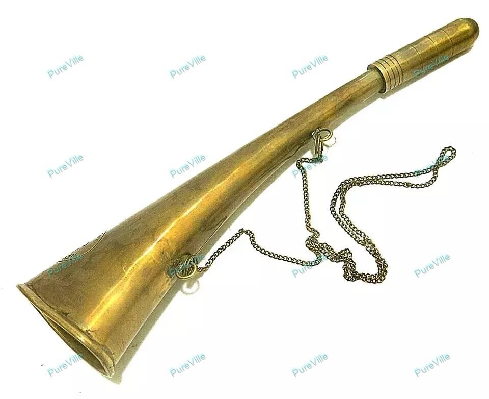 Corneta Latón Bigul (Grande) Antiguo Escuela Orquesta Banda Classy Regalo Bueno