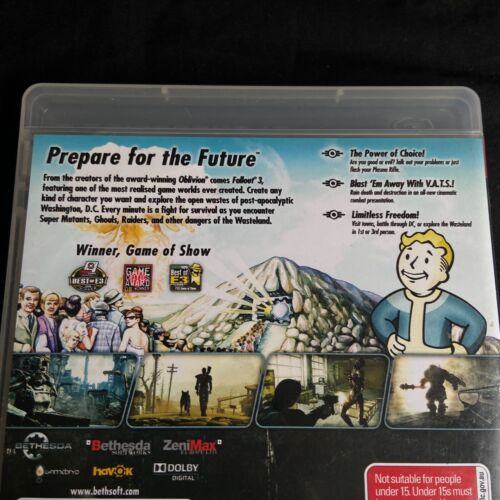 Fallout 3 PlayStation 3 PS3 Game + Manual (2008) Bethesda • Complete EXC - Picture 2 of 4