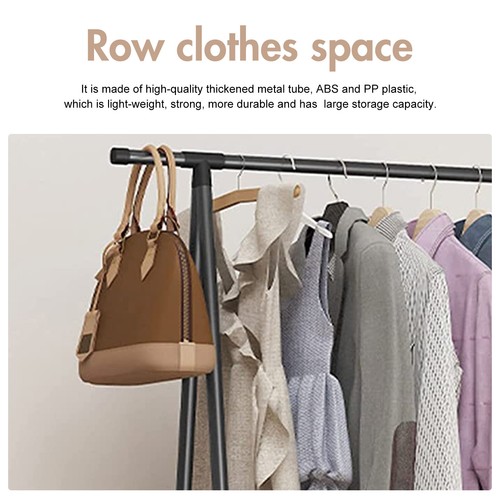 Clothes Rack Clothing Drying Rack, Rolling Garment Coat Rack for Hanging Clothes - Picture 11 of 20