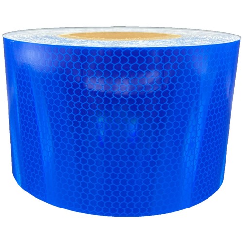 Cinta Reflectante 4" Azul Alta Intensidad HIP Tipo 4 Oralite Nikkalite Prismática - Imagen 2 de 9