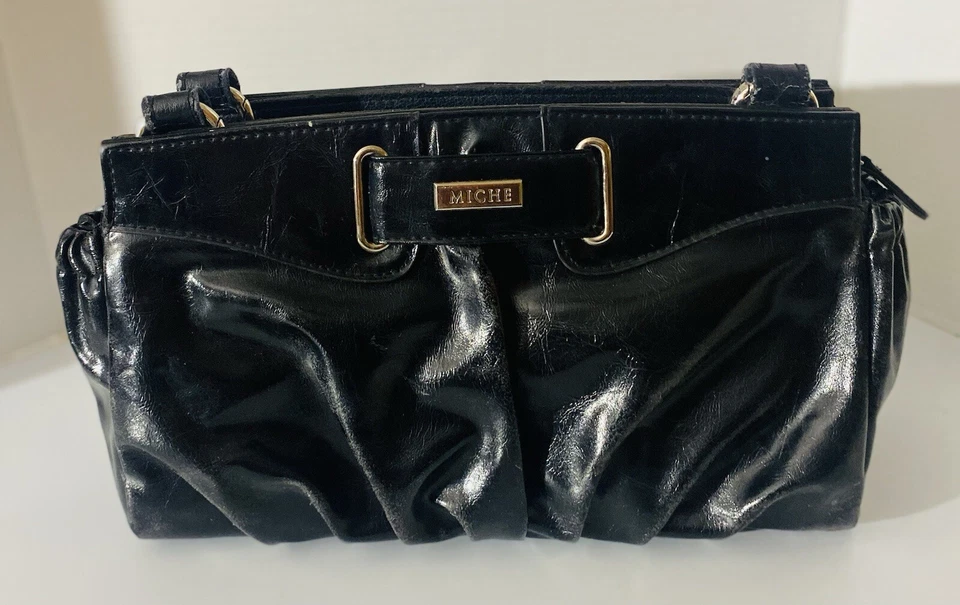 Sete capas de bolsa intercambiáveis, bolsa preta básica. Excelente estado. - Imagem 2 de 4