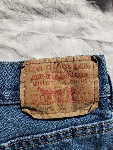 Exc LEVI'S 550 Relaxed Boys 10 Straight Leg Medium Wash Blue Jeans 100% Cotton - Picture 10 of 13