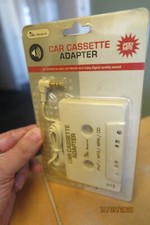 CAR AUDIO CASSETTE ADAPTER FOR iPOD, MP3, MP4, CD - NEW OLD STOCK - LOOK