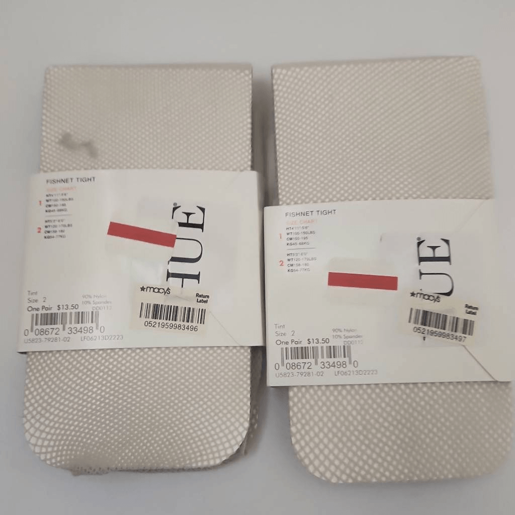 ＊Mahalo＊様 Hue White Fishnet Tights, NEW, Size 2, 2 PAIRS | eBay