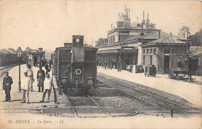 Carte Postale Ancienne – Petit Couronné (76) – La Gare Avec Train En Gare – Début 1900