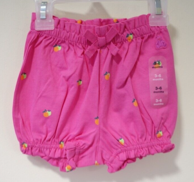 NWT Baby Gap Pink Fruit Bloomer Shorts Girl's Size 3-6 Month