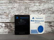 Sony Playstation 2 MagicGate 8 MB Memory Card SCPH-10020 Black W Bonus Nyko 8mb