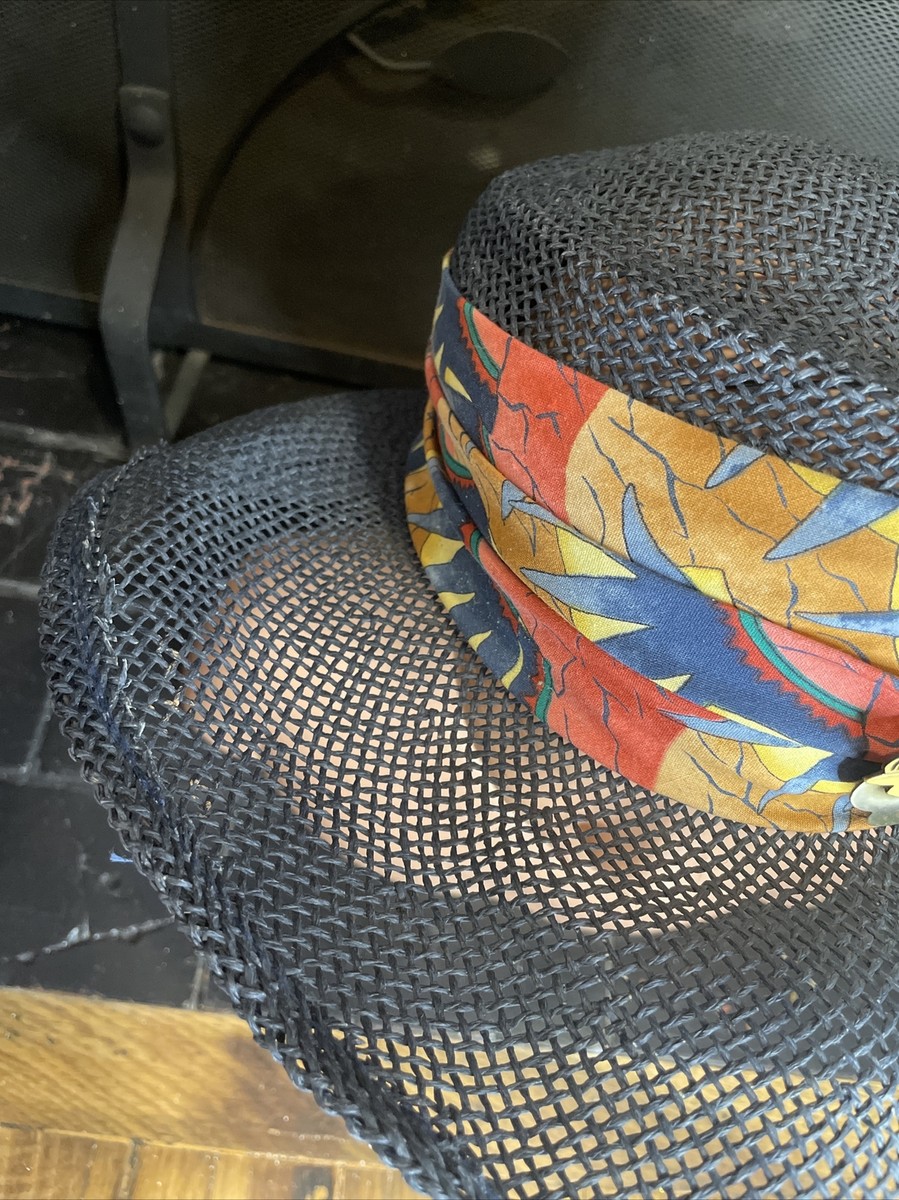 VTG Straw Golf Hat Michelle McGann By Sonni GOLF BELLSOUTH CLASSIC Womens 6‎ 7/8 Vintage Masters Michelle McGann By Sonni ladies straw hat  main image 4