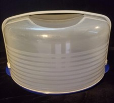 Tupperware Round Cake Taker blue 3062