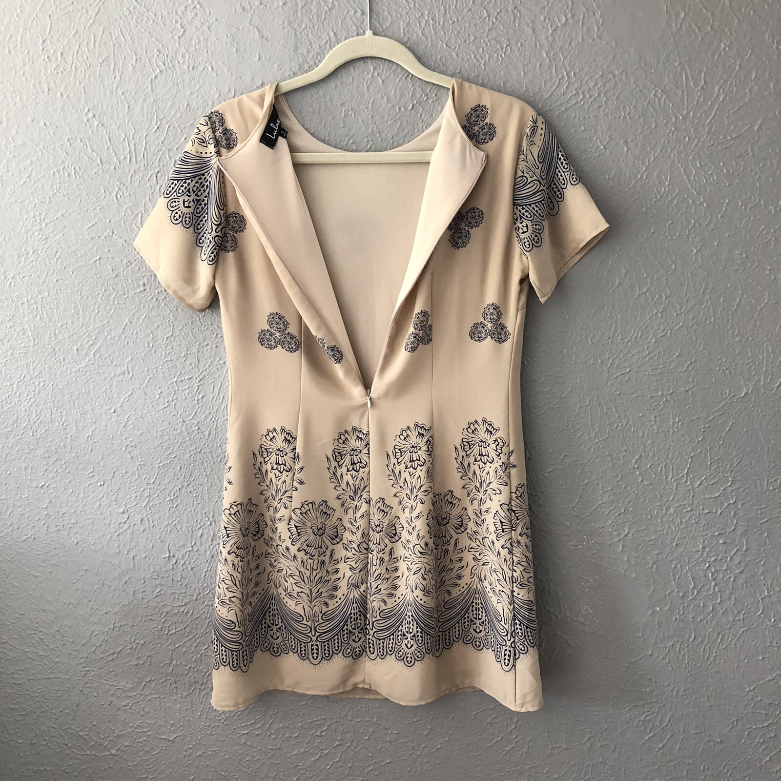 Lulus Pattern Shift Dress - Size Small - Navy / N… - image 7