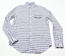 J.Crew Lightweight Oxford Shirt Mens Medium White Red Plaid Slim Button-Down