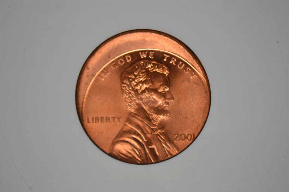 2001 Off Center Lincoln Cent- ANACS MS-66 RED.  Nice Error!! - Image 4 of 4