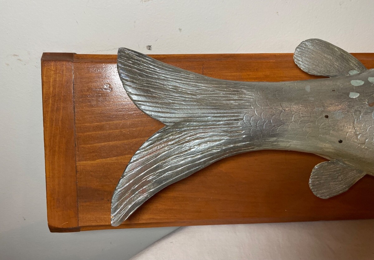 Statue vintage en bois de buis sculpté en forme de poisson pour femme et fille - Décoration de la maison - Superbe art pour chambre d'étude, souvenir de hobby Collecter Myth Story