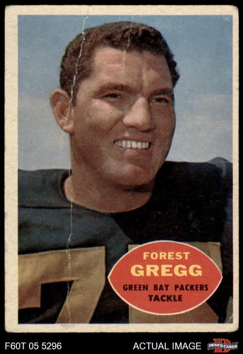 1960 Topps #56 Forrest Gregg Packers RC HOF SMU 1 - POOR