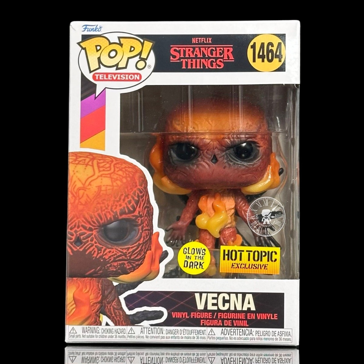 Funko Pop! TV #1464 Stranger Things Vecna GITD Hot Topic Protector *Mint*