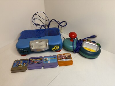 Vtech Vsmile TV Lernsystem mit Joystick und Netzkabel.  Siehe Beschreibung 