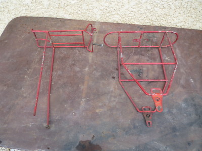 Lot Porte-Bagages Vélo Randonneuse Années 1950 – AV Et AR – Pièce Vintage Cycle Ancien