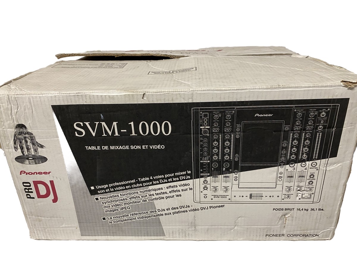 DJ機材 svm1000 DJ※2/VJ※3用4chサウンド＆ビジョンミキサー「SVM−1000」 新発売