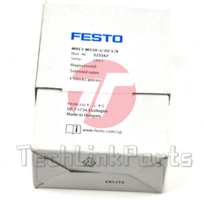 1PC New FESTO MHE3-MS1H-3/2O-1/8 525167 Solenoid Valve Free Shipping